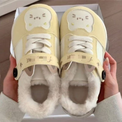 Damen Sneaker Warmfutter Schuhe Tiermotive Frauen