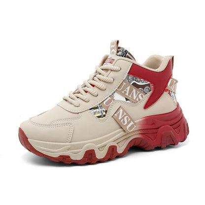 Damen Sneaker Sportlich Chunky Komfortable Laufschuhe