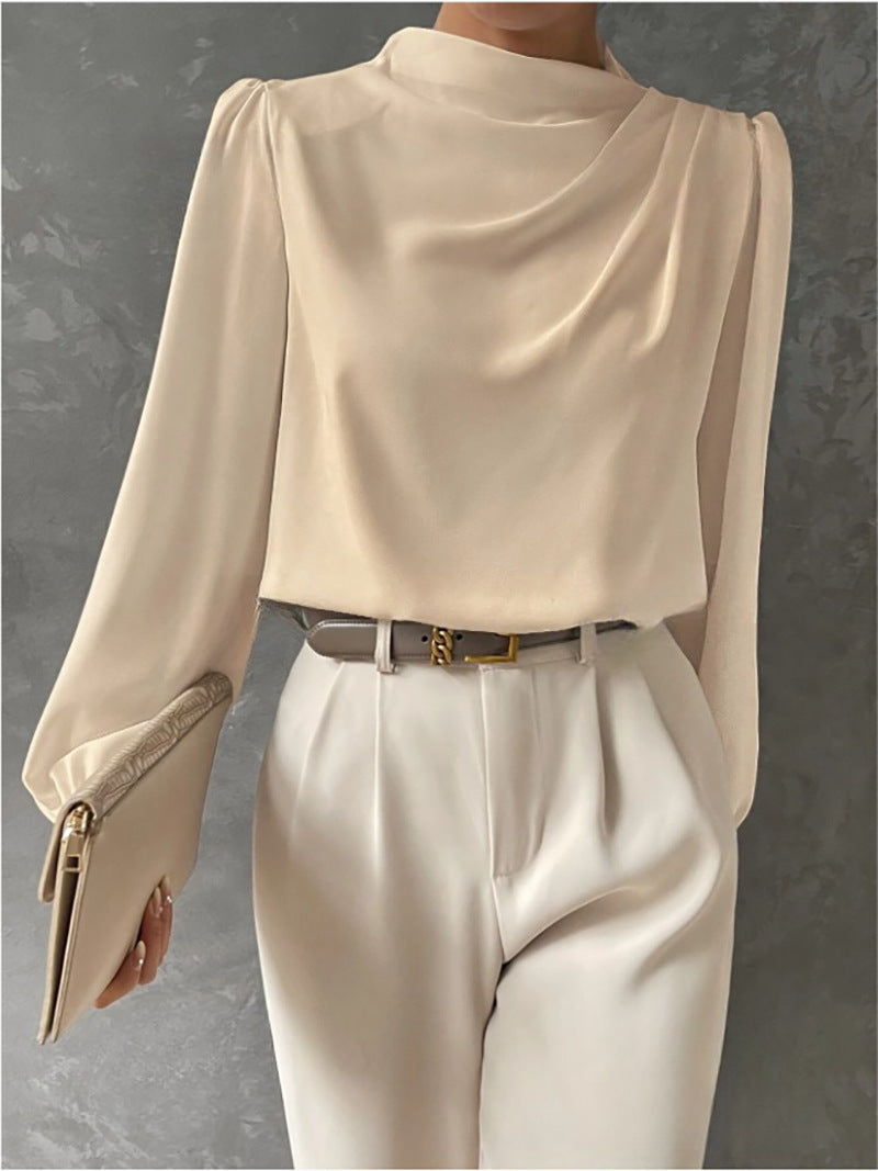 Damenbluse Elegante Langarm Lässig Modern - BerlinGlamour