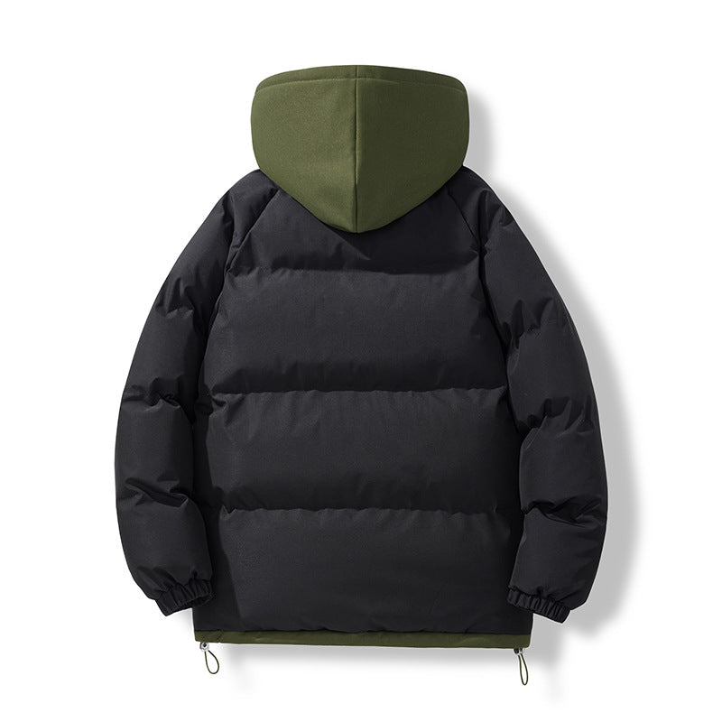 Herren Winterjacke Isoliert Pufferjacke Kapuze Verstellbar