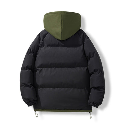 Herren Winterjacke Isoliert Pufferjacke Kapuze Verstellbar