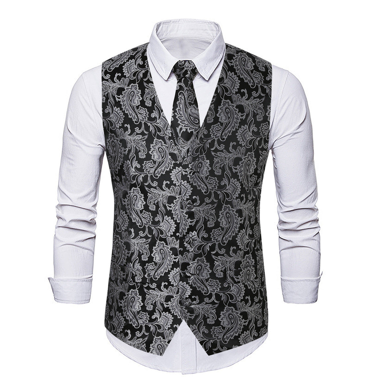 Herren Weste Elegant mit Krawatte Modern Berlin - BerlinGlamour