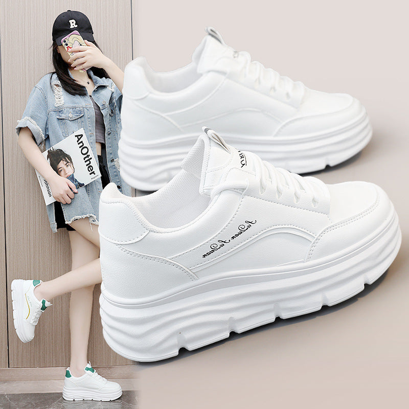 Damen Plateau Sneaker Sportlich Atmungsaktiv Mit Dämpfung - BerlinGlamour