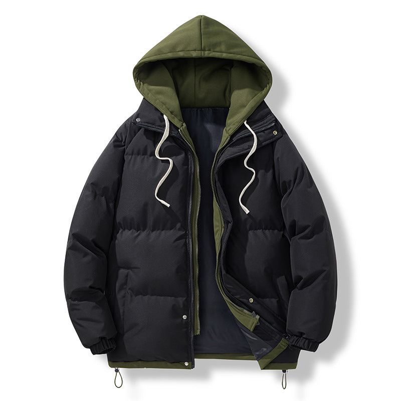 Herren Winterjacke Isoliert Pufferjacke Kapuze Verstellbar - BerlinGlamour
