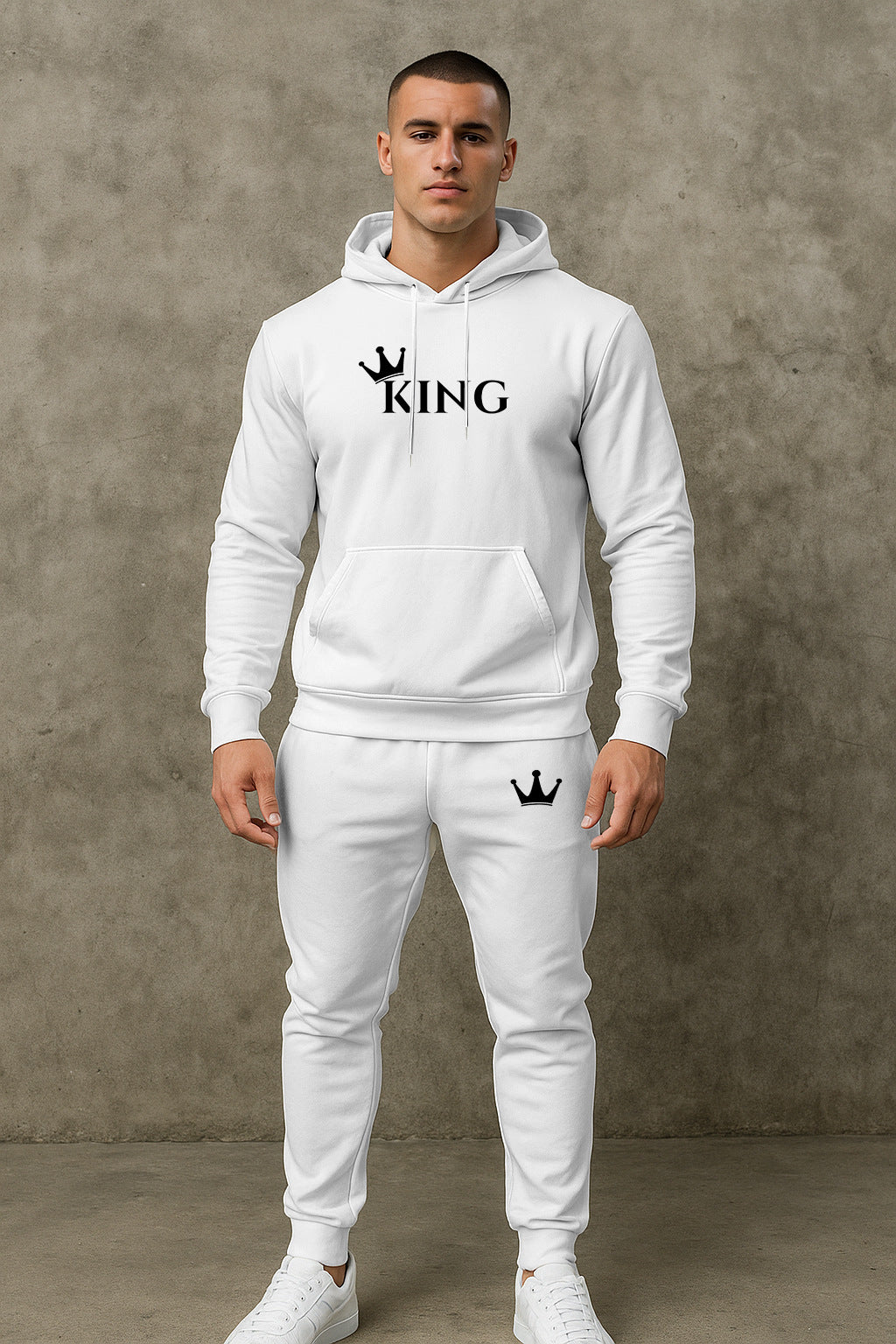 Herren Hoodie Jogginghose Set Hochwertig Sportlich