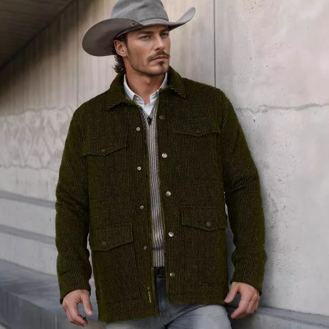 Herren Outdoor-Jacke Robust mit Taschen Übergröße - BerlinGlamour