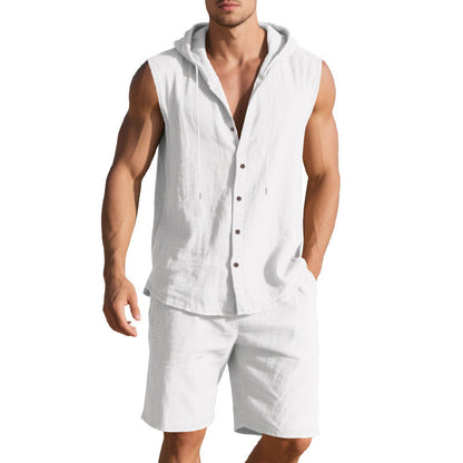 Herren Sportset Kapuzen-Shirt und Shorts Casual - BerlinGlamour