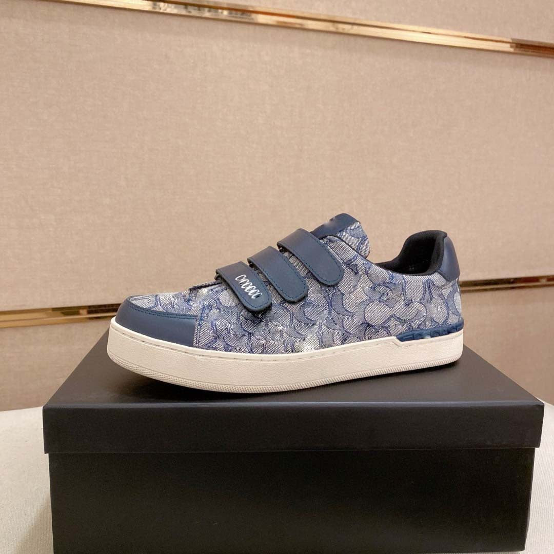 Damen Sneaker Weich Bequem Klettverschluss Sportlich