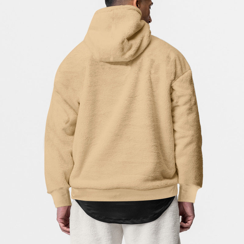 Herren Fleece-Hoodie Weich Warm Kuschelig