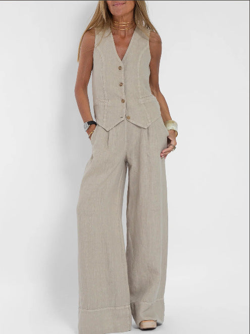 Damen Anzug Elegante Weste Weite Hose Berlin Style