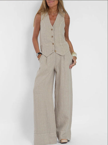 Damen Anzug Elegante Weste Weite Hose Berlin Style