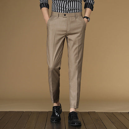 Herren Anzughose Slim Fit mit feiner Struktur
