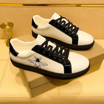 Damen Sneaker mit Bienenmuster und Polsterung Komfort Schuhe