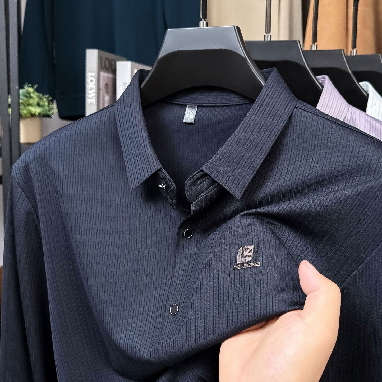 Herren Hemd Modern Strukturiert Elegantes Design Berlin