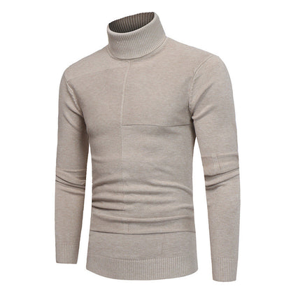 Herren Rollkragenpullover Weich Strick Qualität Made