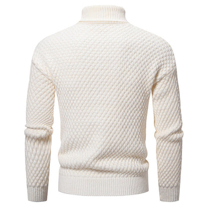 Herren Rollkragenpullover Modern Strukturiert Grobkarat