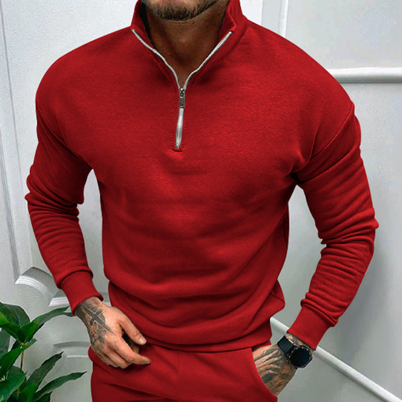 Herren Pullover Eleganter Style Kragen Reißverschluss Modern