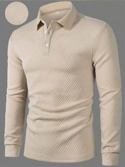 Herren Polohemd Langarm Slim Fit Berlin Style