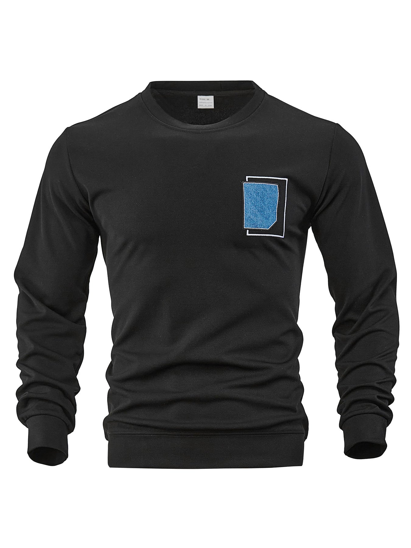 Herren Pullover Lässig Rundhals mit Tasche Modern