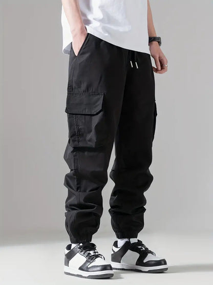 Herren Trainingshose Cargo Bequem Elastisch