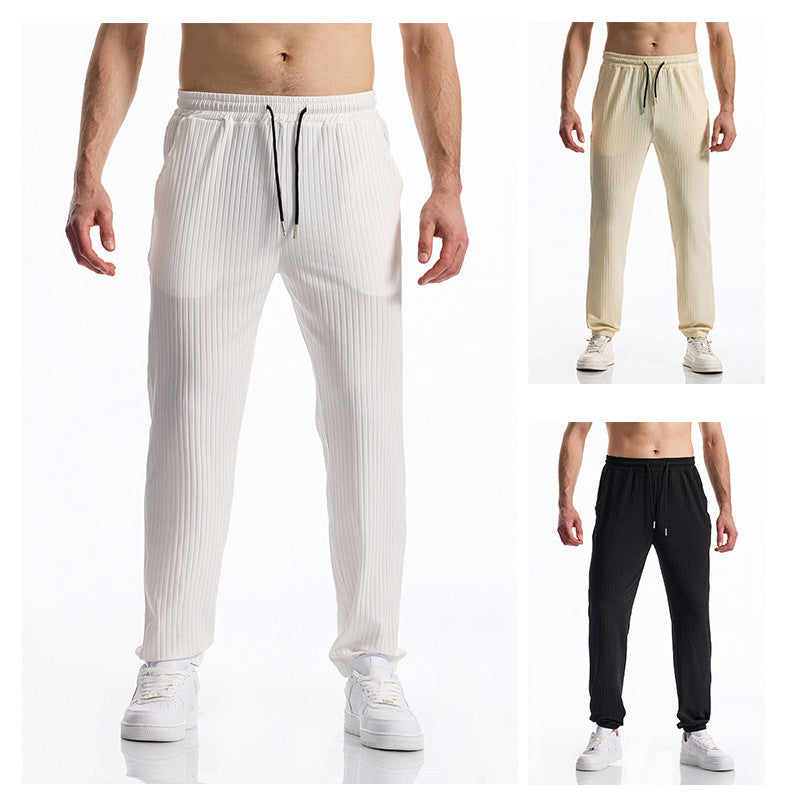 Herren Sport-Hose Bequem Elastisch Streifen-Design - BerlinGlamour