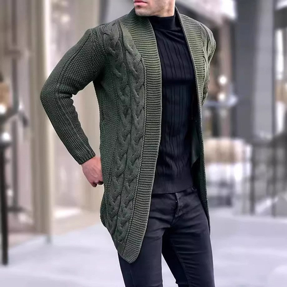 Herren Strickjacke Zopfmuster Modern Trendig