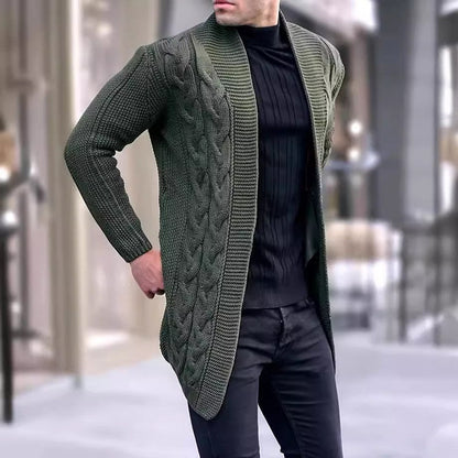 Herren Strickjacke Zopfmuster Modern Trendig