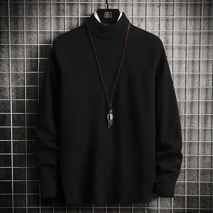 Herren Rollkragenpullover Weich Strick Qualität Modern
