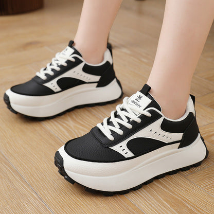 Damen Sneaker Plattform Schuhe Modisch Rutschfest