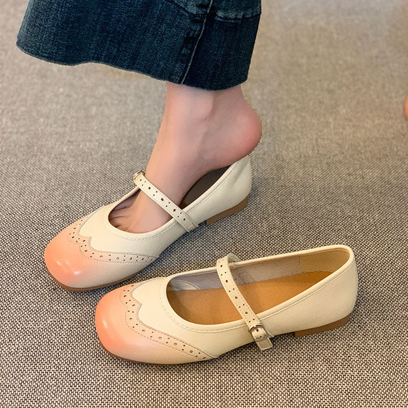 Damen Ballerinas Elegante Riemchen Schuhe Mode