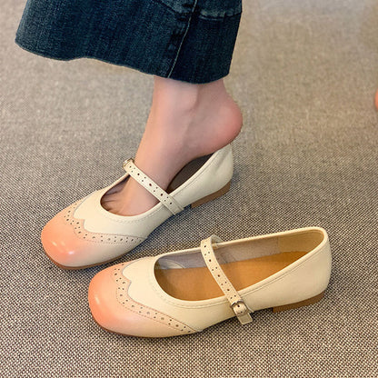 Damen Ballerinas Elegante Riemchen Schuhe Mode