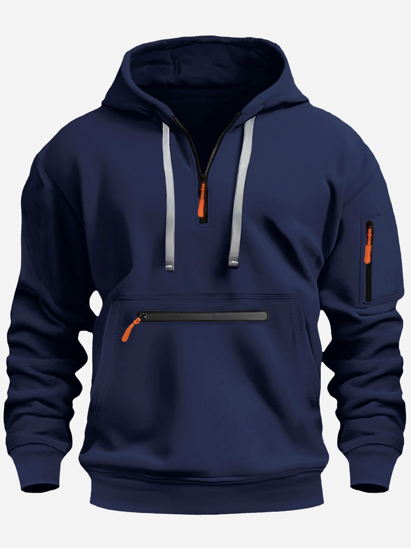 Funktionspullover Herren Kapuzenpullover Sportlich Modern