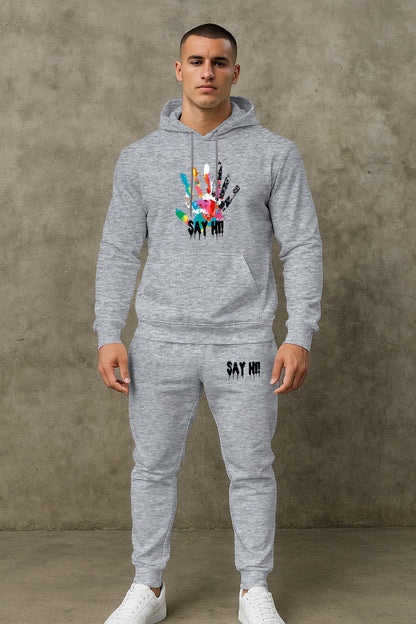 Herren Kapuzenpullover Sportlich mit Grafikdruck Modern