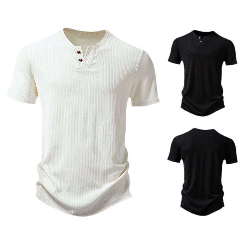 Herren Kurzarm-Shirt aus Strickstoff Modern Berlin
