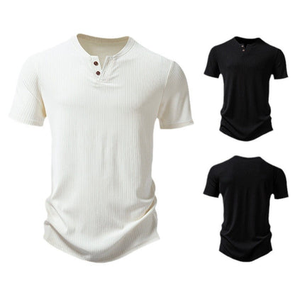 Herren Kurzarm-Shirt aus Strickstoff Modern Berlin