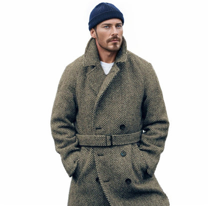 Herren Dufflecoat Elegant Modern mit Taschen