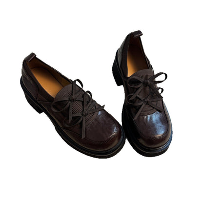 Damen Slipper Bequem Schnürsenkel Modern