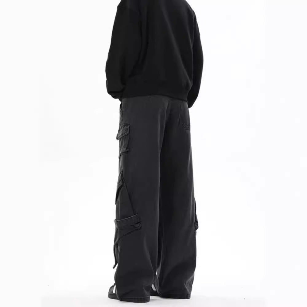 Damen Cargo-Hose Bequem Weite Passform Mit Seitentaschen