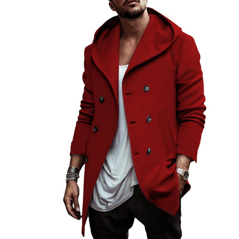 Herren Übergangsjacke Mit Kapuze Modern Elegant