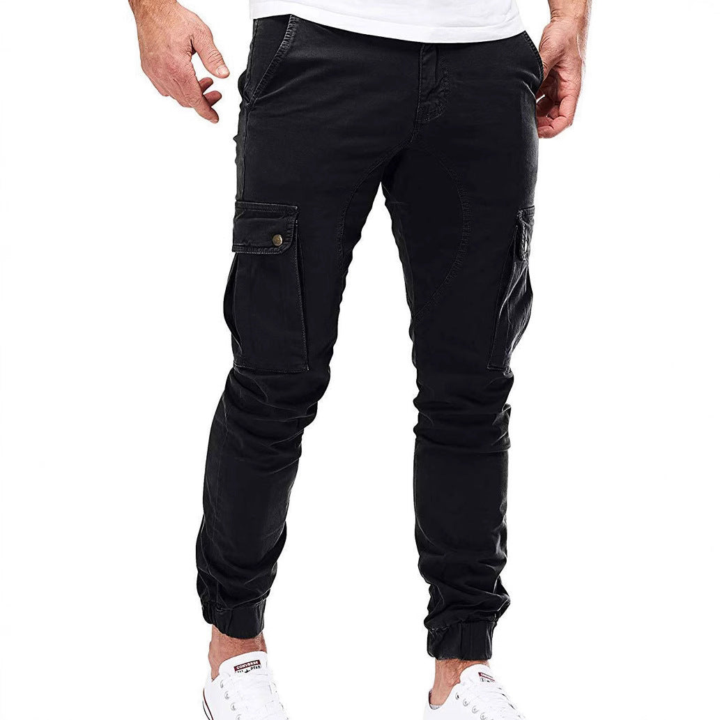 Herren Cargo-Hose Elastisch Vieltaschig Praktisch - BerlinGlamour
