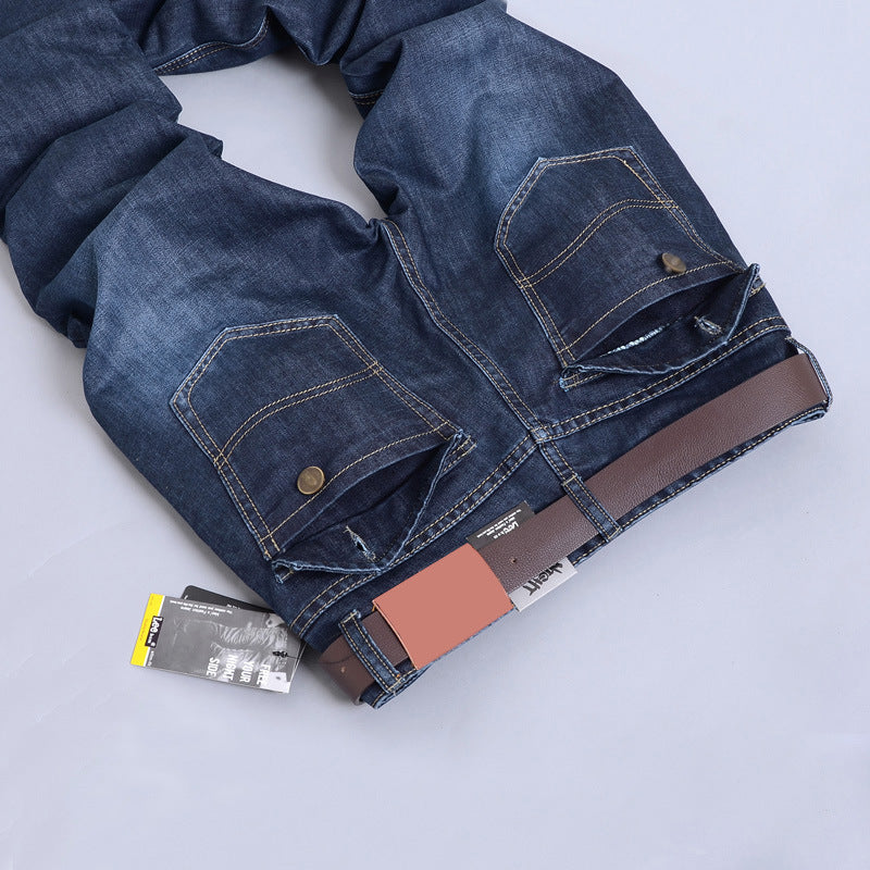 Herren Jeans Slim Fit Elastisch Komfortabel