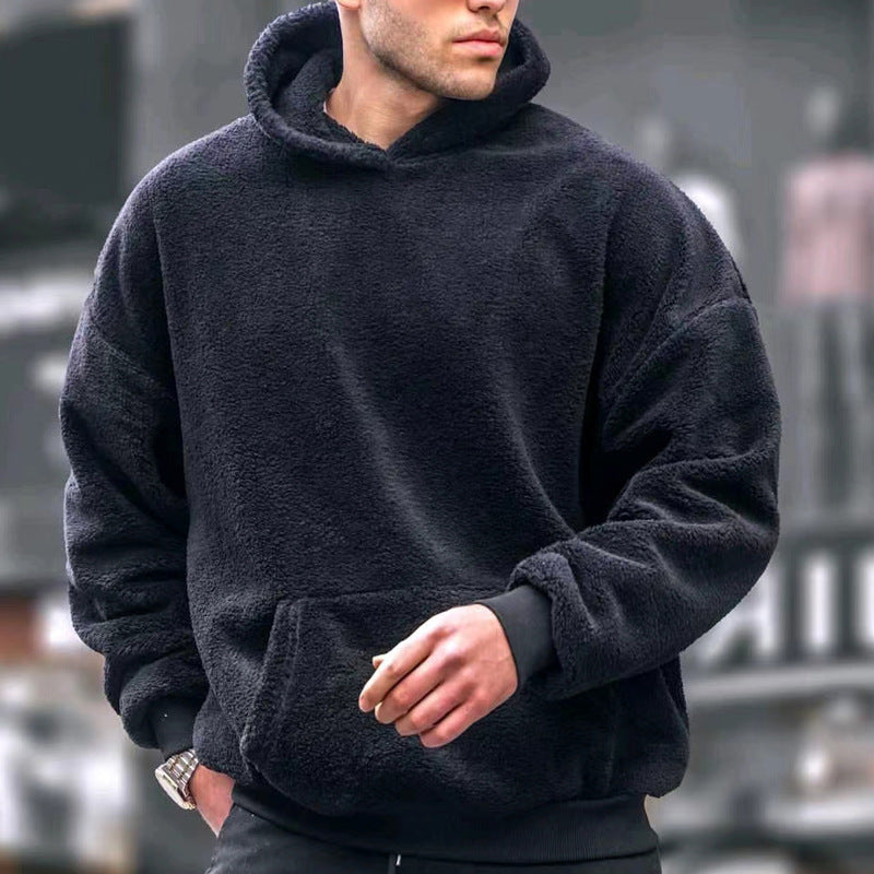 Herren Kuschelpullover Oversized Kapuze Warm - BerlinGlamour