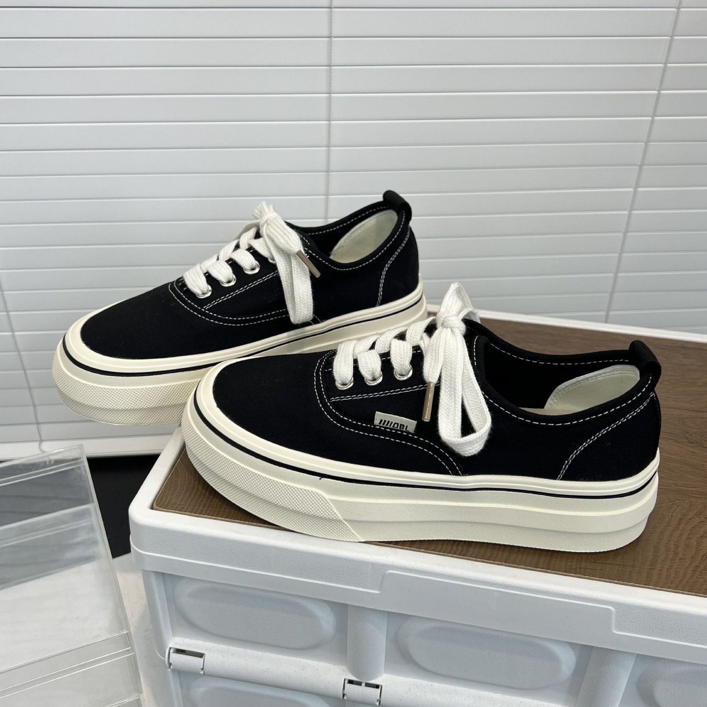 Damen Sneaker Komfortabel Stabiler Gummisohle Sportlich