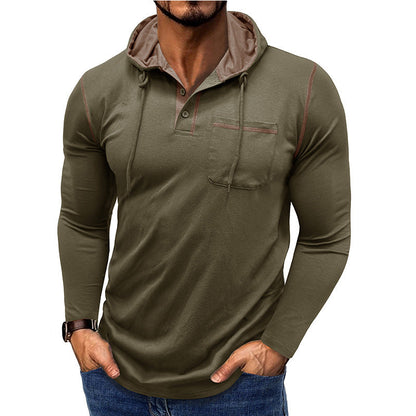Herren Langarmshirt Kapuzenpullover Modern Style