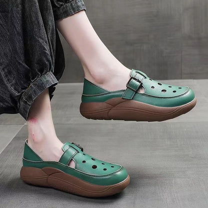 Damen Clogs Modisch Schnalle Praktisch Komfortabel
