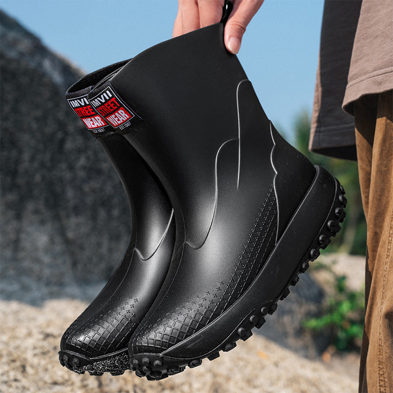 Herren Gummistiefel Rutschfest Wasserdicht Outdoor