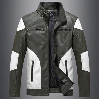 Lederjacke Herren Leder Schwarz Elegant