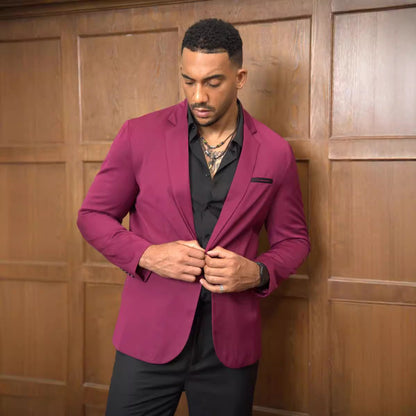 Herren Sakko Moderner Schnitt Elegant Slim Fit