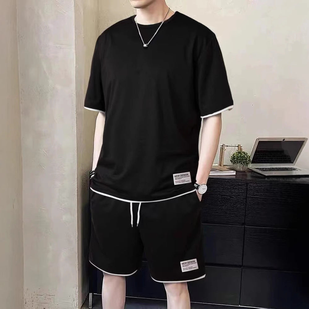 Herren Freizeit-Set Modern mit Kontrast-Details Trendy - BerlinGlamour