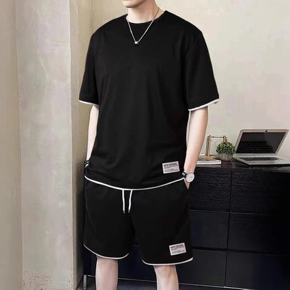 Herren Freizeit-Set Modern mit Kontrast-Details Trendy - BerlinGlamour